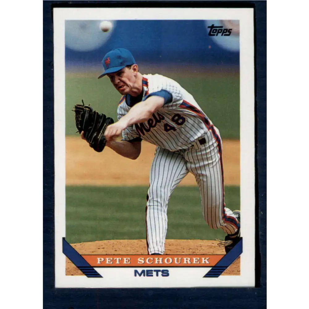1993 Topps #352 Pete Schourek NM-MT New York Mets Baseball Card  Image 1