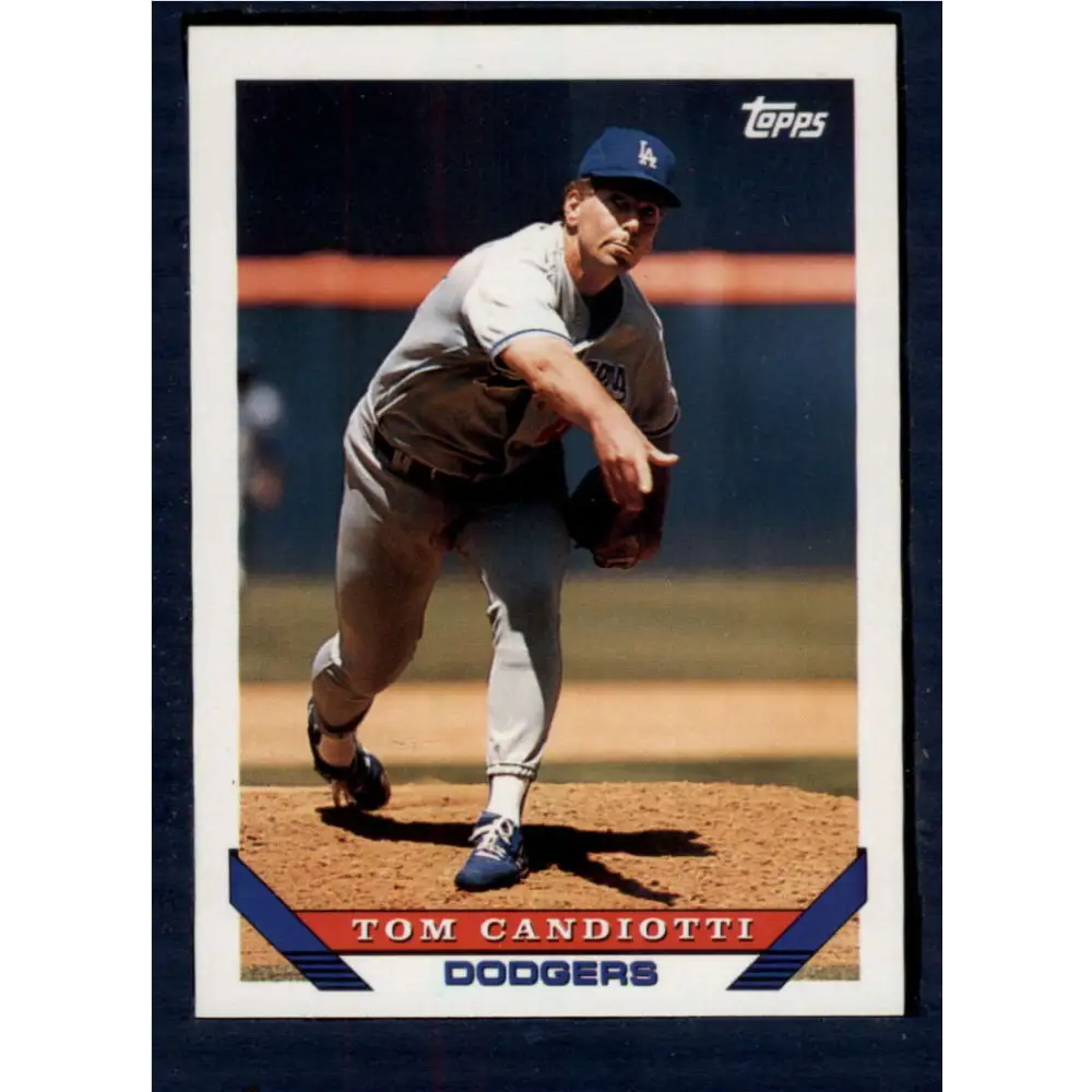 1993 Topps #365 Tom Candiotti NM-MT Los Angeles Dodgers Baseball Card  Image 1
