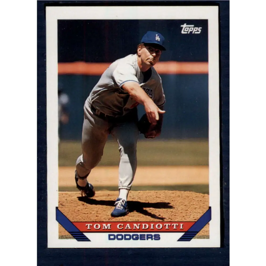 1993 Topps #365 Tom Candiotti NM-MT Los Angeles Dodgers Baseball Card  Image 1