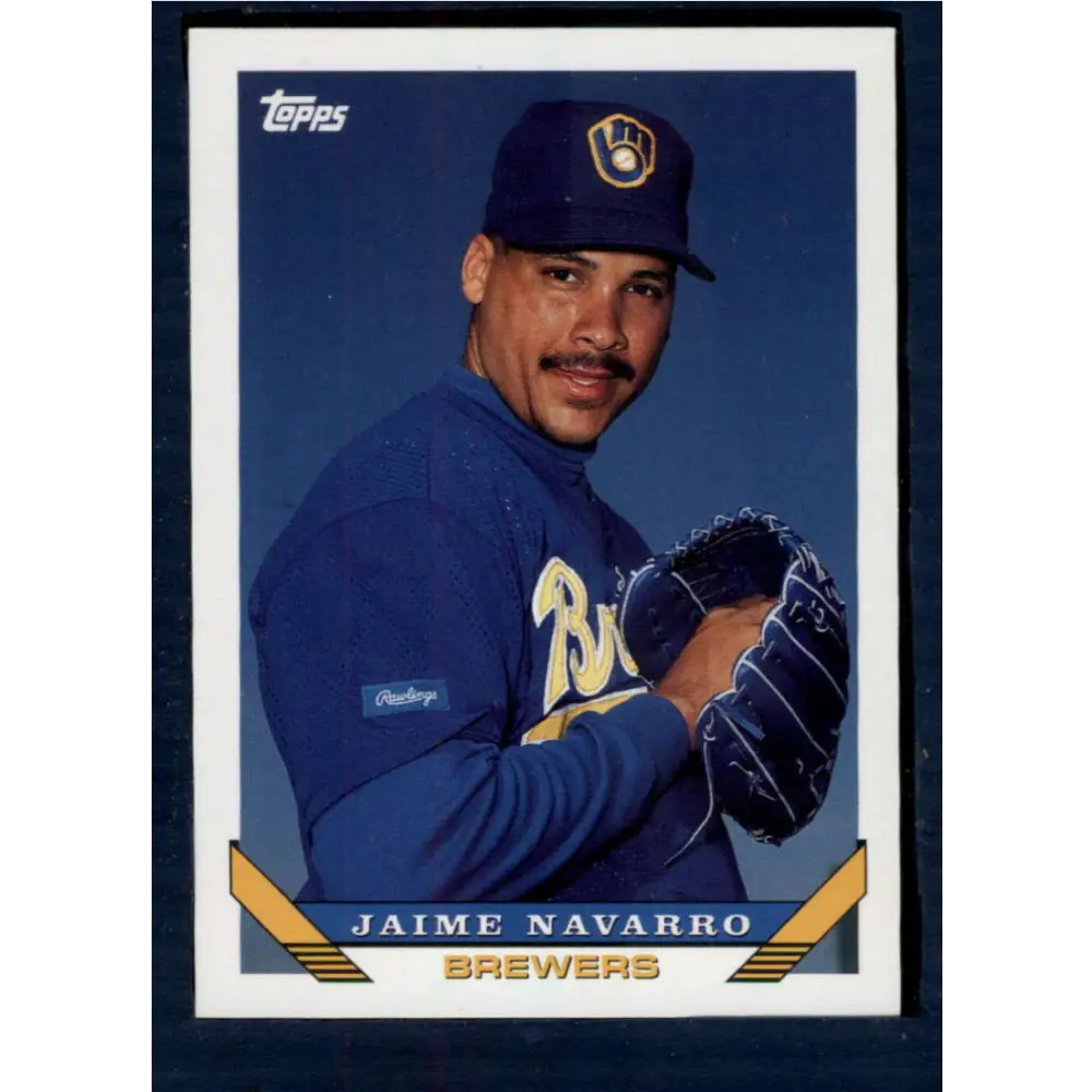 1993 Topps #369 Jaime Navarro NM-MT Milwaukee Brewers Baseball Card  Image 1