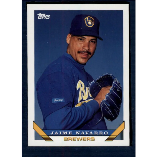 1993 Topps #369 Jaime Navarro NM-MT Milwaukee Brewers Baseball Card  Image 1