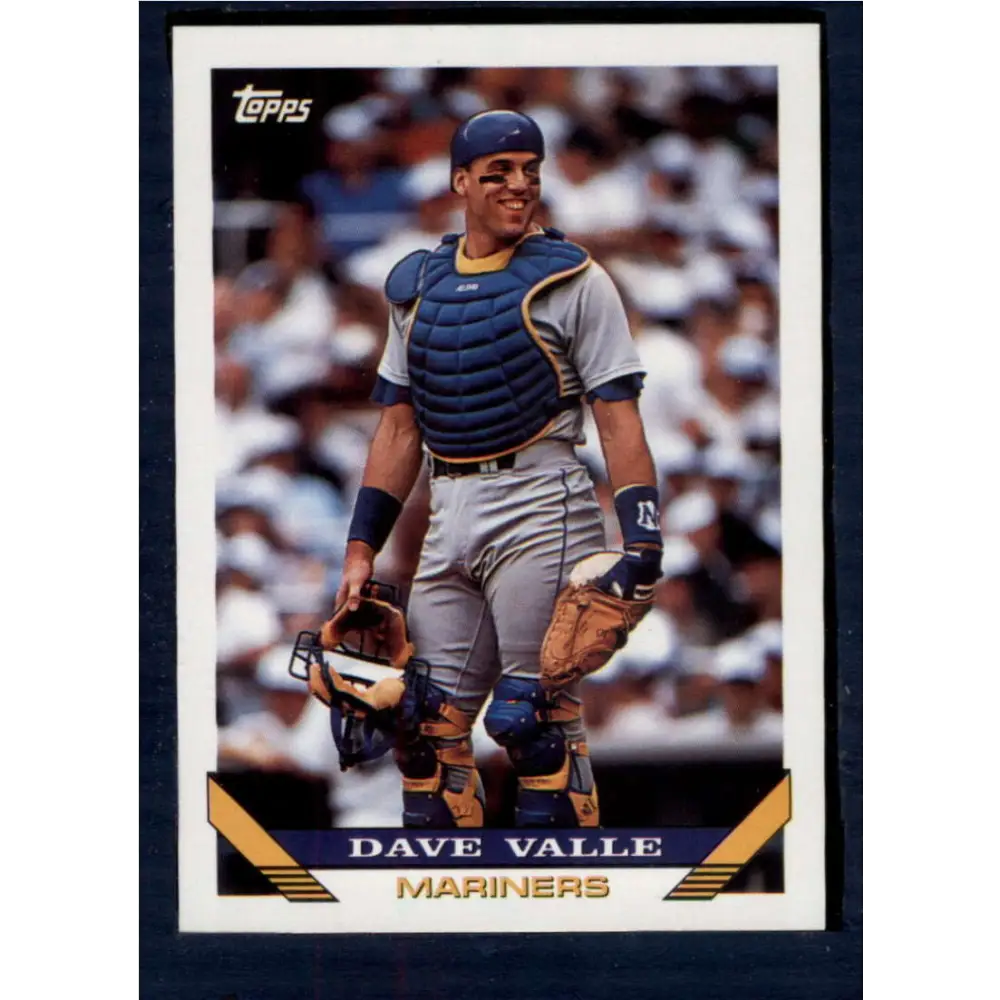 1993 Topps #370 Dave Valle NM-MT Seattle Mariners Baseball Card  Image 1