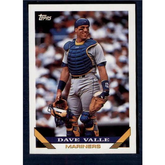 1993 Topps #370 Dave Valle NM-MT Seattle Mariners Baseball Card  Image 1