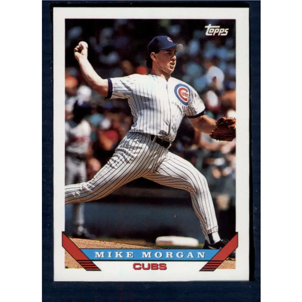 1993 Topps #373 Mike Morgan NM-MT Chicago Cubs Baseball Card  Image 1