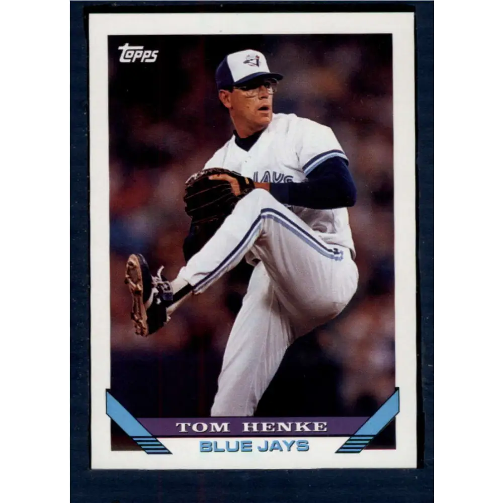 1993 Topps #376 Tom Henke NM-MT Toronto Blue Jays Baseball Card  Image 1