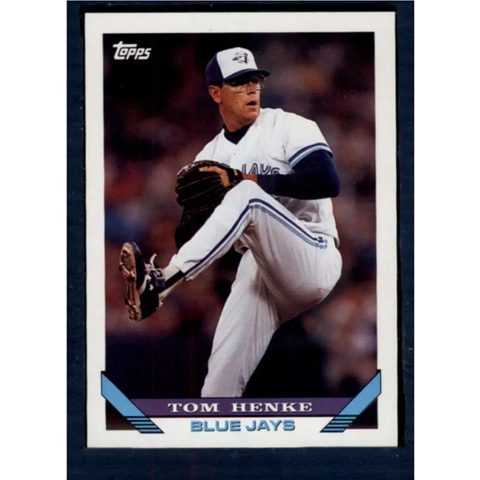 1993 Topps #376 Tom Henke NM-MT Toronto Blue Jays Baseball Card  Image 1
