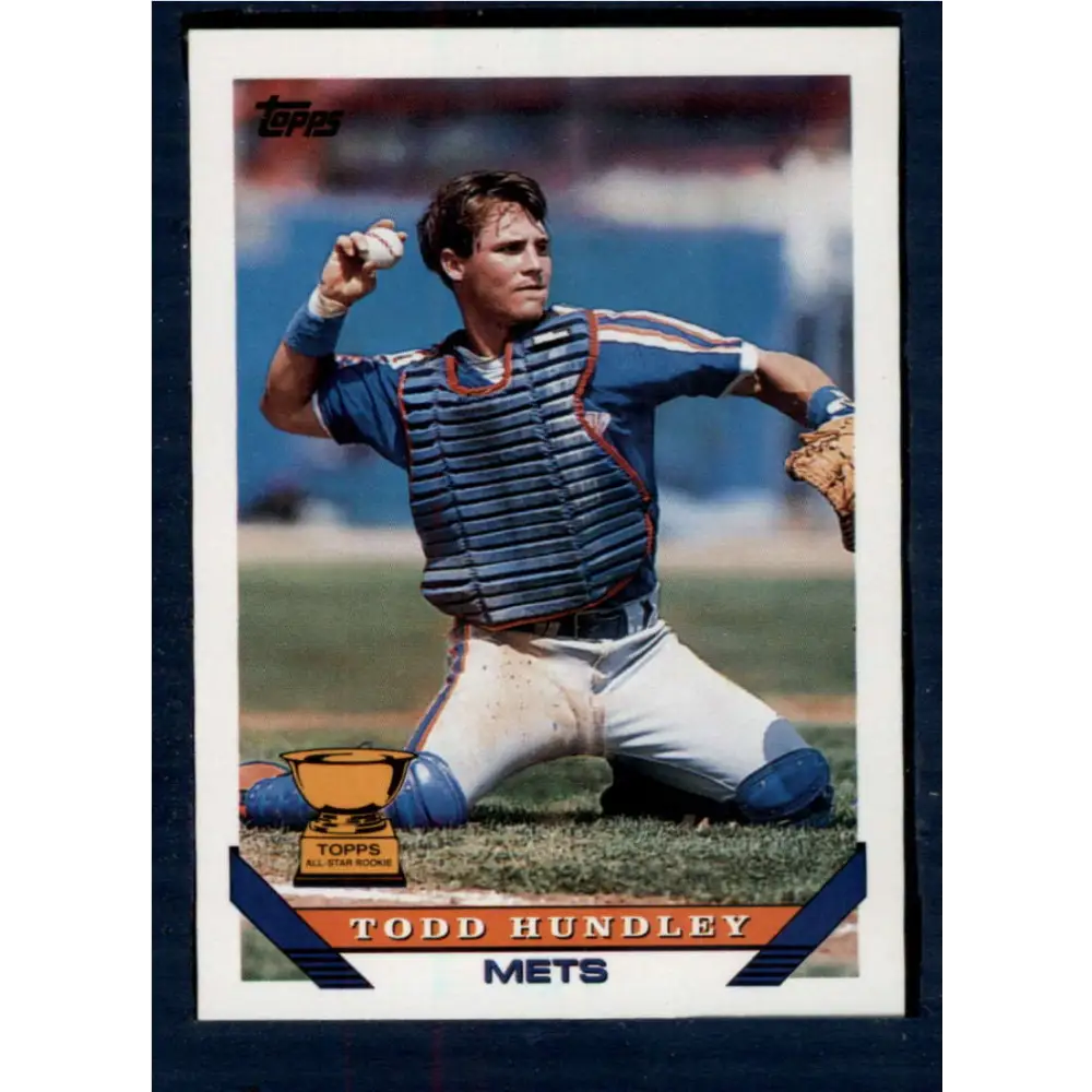 1993 Topps #380 Todd Hundley NM-MT New York Mets Baseball Card  Image 1