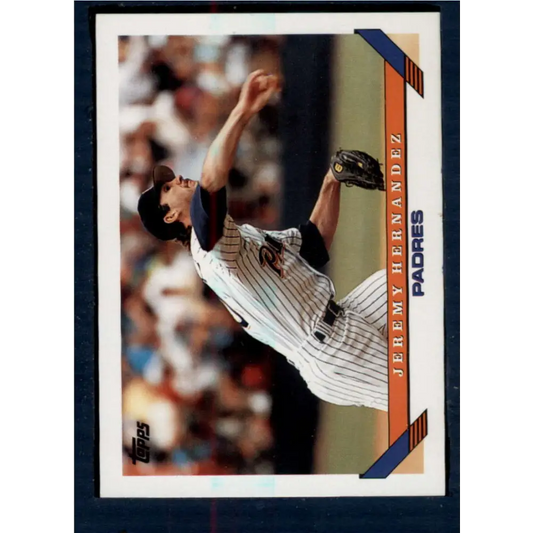 1993 Topps #388 Jeremy Hernandez NM-MT San Diego Padres Baseball Card  Image 1