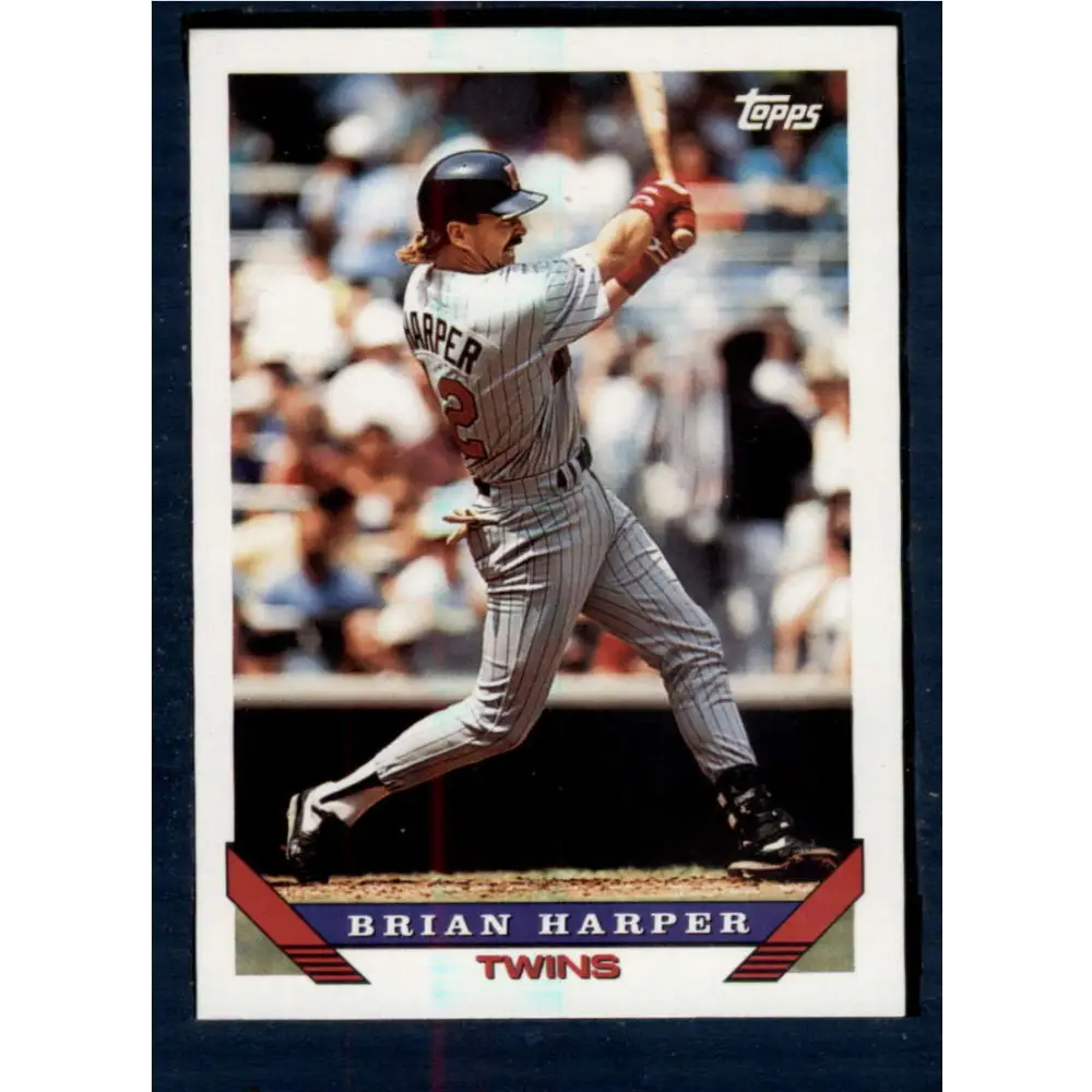 1993 Topps #389 Brian Harper NM-MT Minnesota Twins Baseball Card  Image 1