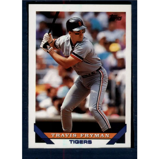 1993 Topps #392 Travis Fryman NM-MT Detroit Tigers Baseball Card  Image 1