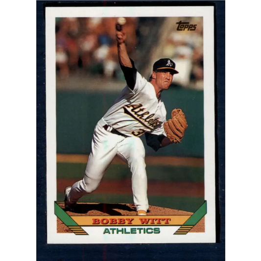 1993 Topps #398 Bobby Witt NM-MT Oakland Athletics Baseball Card  Image 1