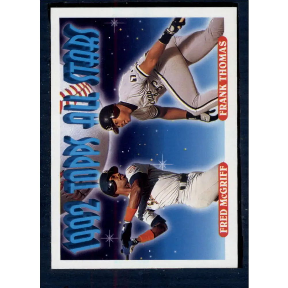 1993 Topps #401 Fred McGriff/Frank Thomas NM-MT San Diego Padres/Chicago White Sox Baseball Card  Image 1