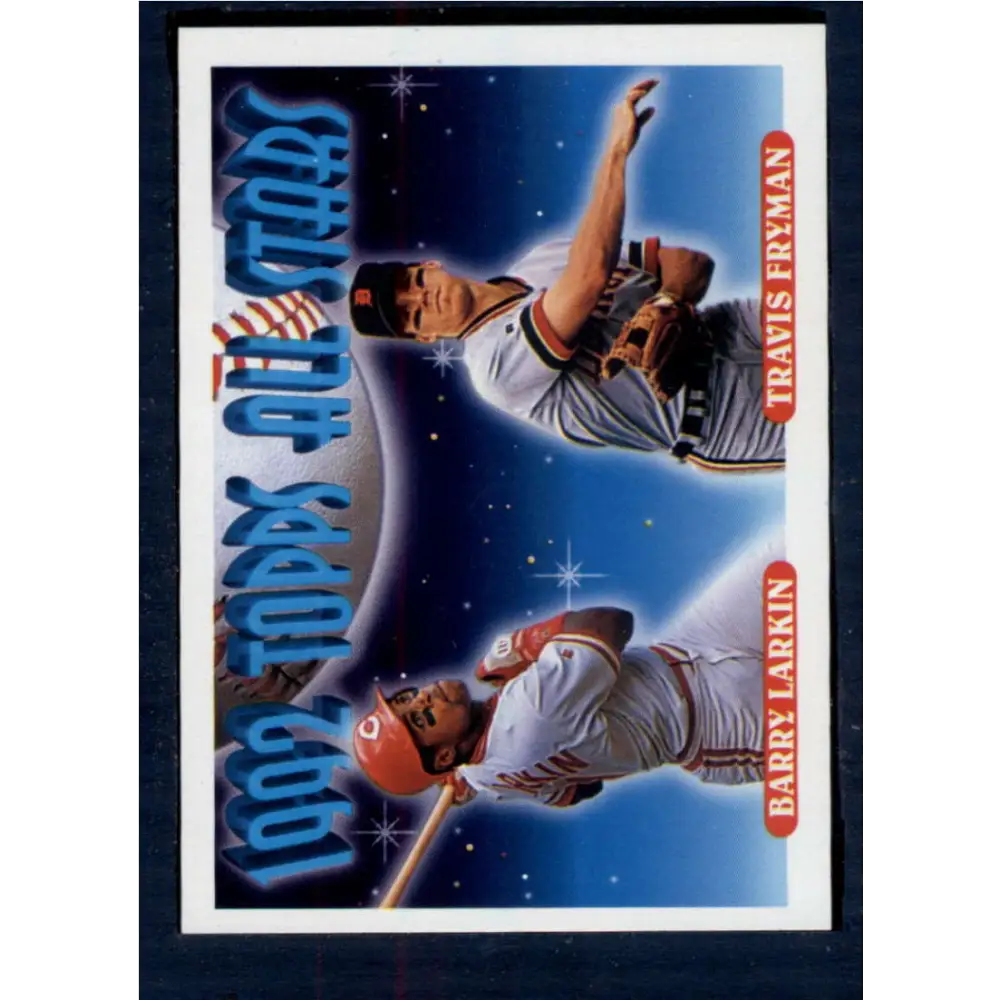 1993 Topps #404 Barry Larkin/Travis Fryman NM-MT Cincinnati Reds/Detroit Tigers Baseball Card  Image 1