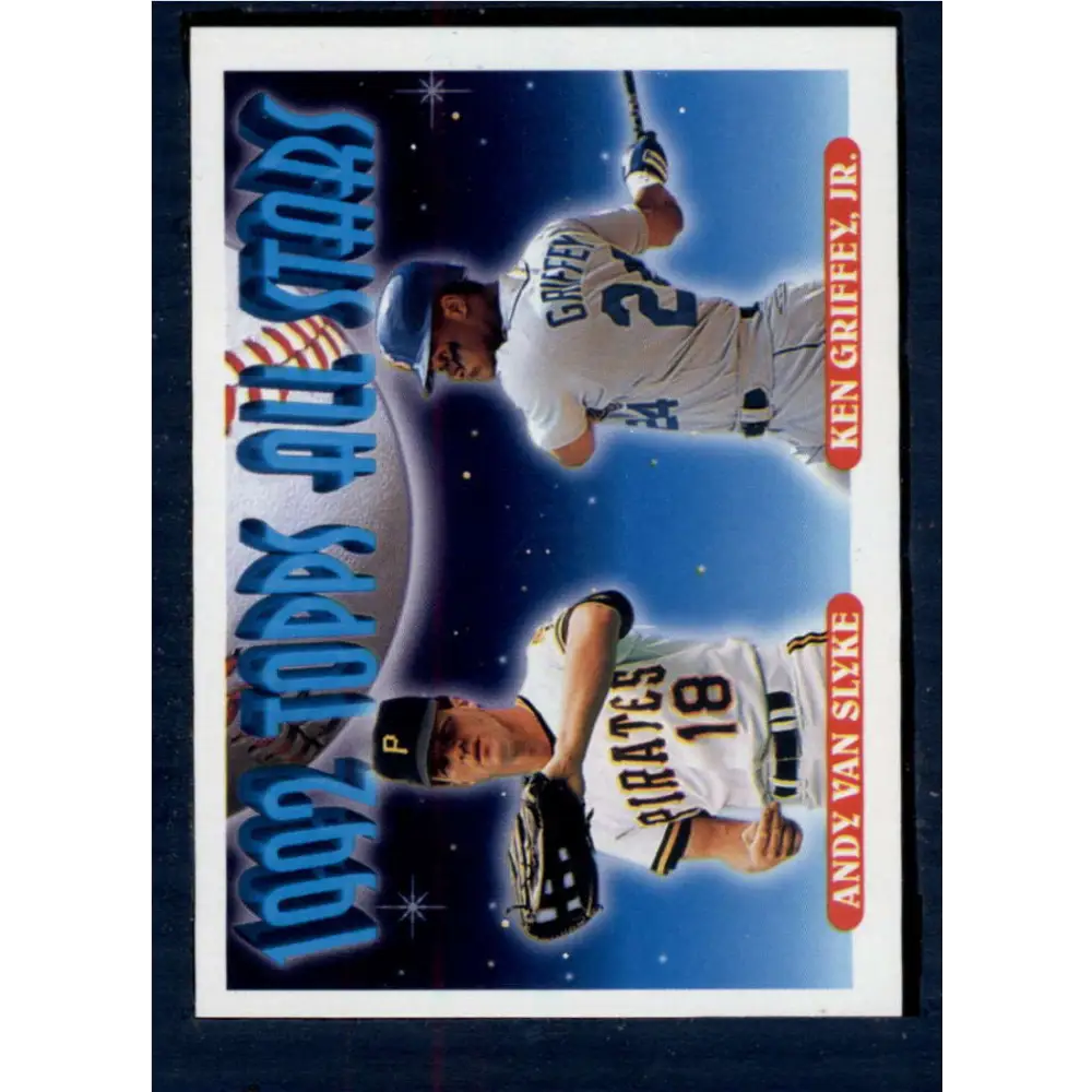1993 Topps #405 Andy Van Slyke/Ken Griffey Jr. NM-MT Pittsburgh Pirates/Seattle Mariners Baseball Card  Image 1