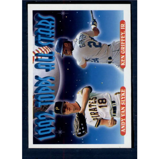 1993 Topps #405 Andy Van Slyke/Ken Griffey Jr. NM-MT Pittsburgh Pirates/Seattle Mariners Baseball Card  Image 1