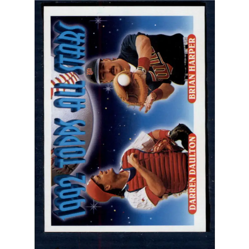 1993 Topps #408 Darren Daulton/Brian Harper NM-MT Philadelphia Phillies/Minnesota Twins Baseball Card  Image 1