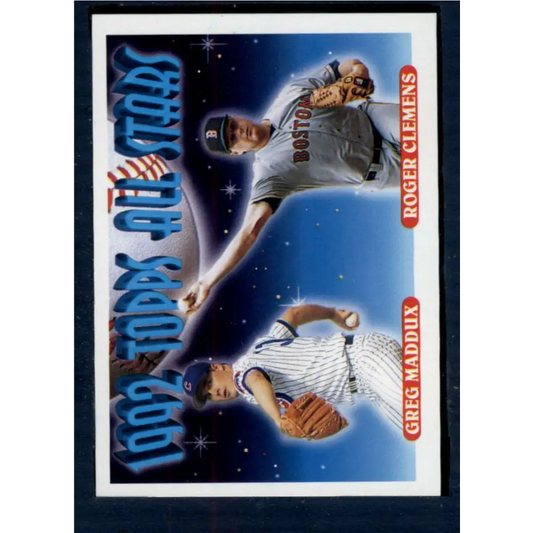 1993 Topps #409 Greg Maddux/Roger Clemens NM-MT Chicago Cubs/Boston Red Sox Baseball Card  Image 1