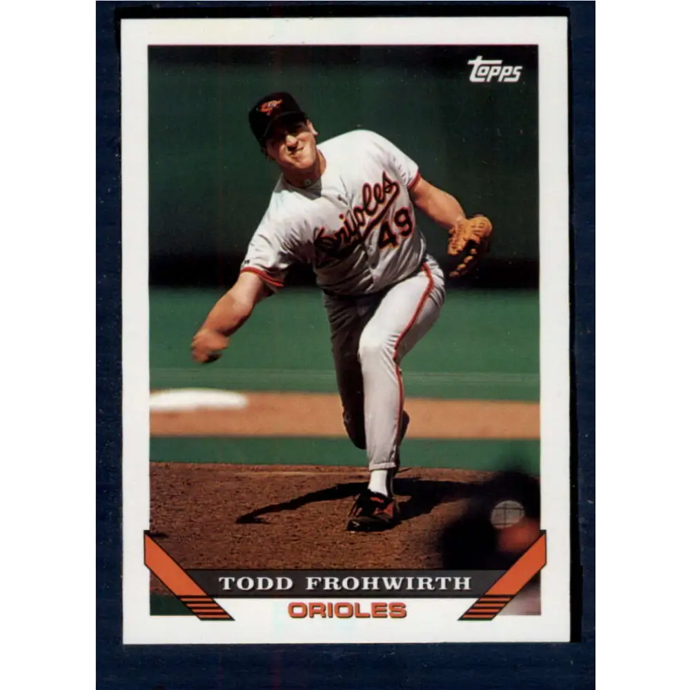 1993 Topps #415 Todd Frohwirth NM-MT Baltimore Orioles Baseball Card  Image 1