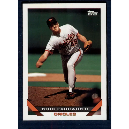 1993 Topps #415 Todd Frohwirth NM-MT Baltimore Orioles Baseball Card  Image 1