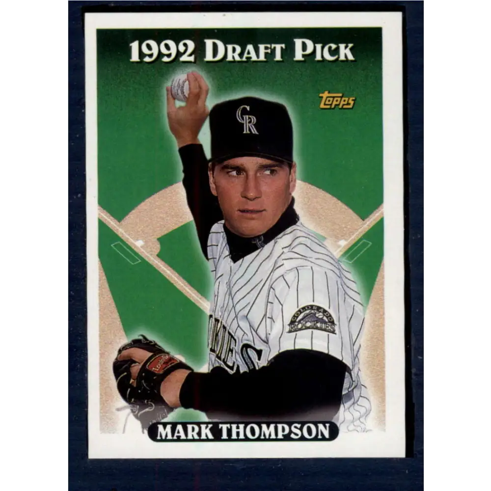 1993 Topps #419 Mark Thompson NM-MT RC Rookie Colorado Rockies Baseball Card  Image 1