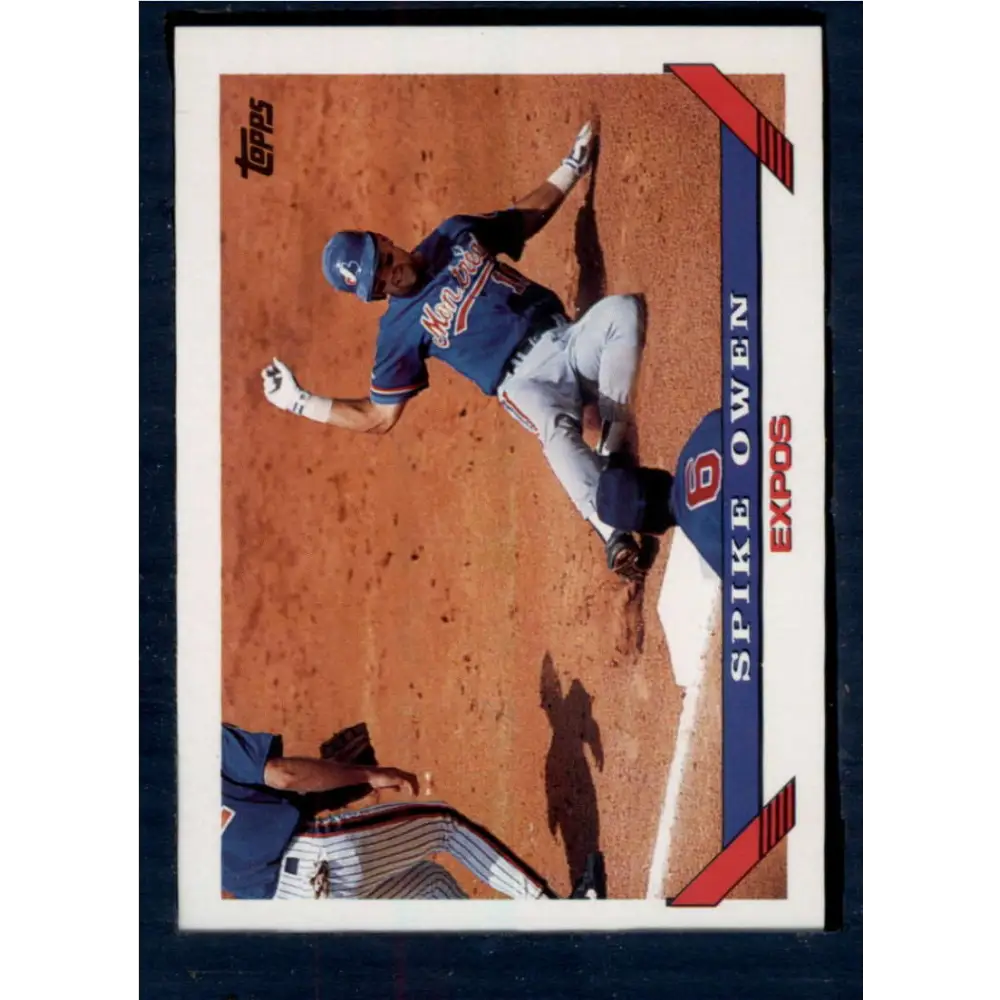1993 Topps #42 Spike Owen NM-MT Montreal Expos Baseball Card  Image 1