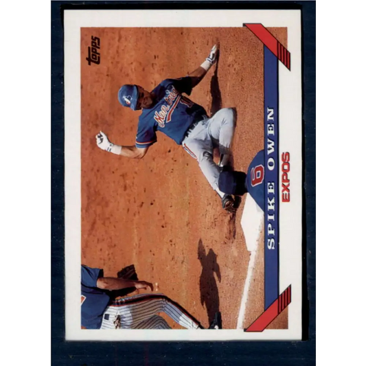 1993 Topps #42 Spike Owen NM-MT Montreal Expos Baseball Card  Image 1