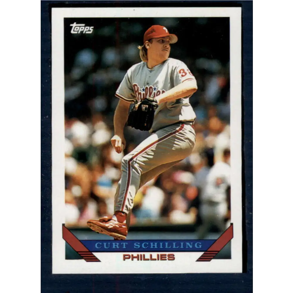 1993 Topps #421 Curt Schilling NM-MT Philadelphia Phillies Baseball Card  Image 1