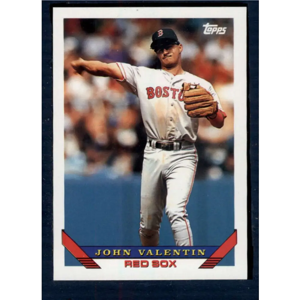 1993 Topps #424 John Valentin NM-MT Boston Red Sox Baseball Card  Image 1