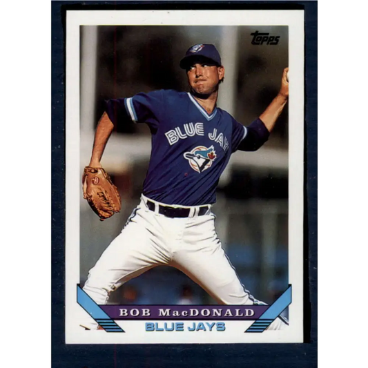 1993 Topps #427 Bob MacDonald NM-MT Toronto Blue Jays Baseball Card  Image 1