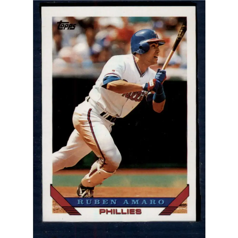 1993 Topps #43 Ruben Amaro NM-MT Philadelphia Phillies Baseball Card  Image 1