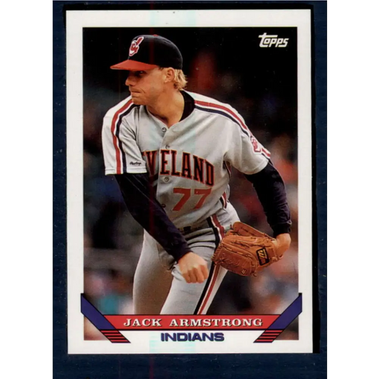 1993 Topps #434 Jack Armstrong NM-MT Cleveland Indians Baseball Card  Image 1