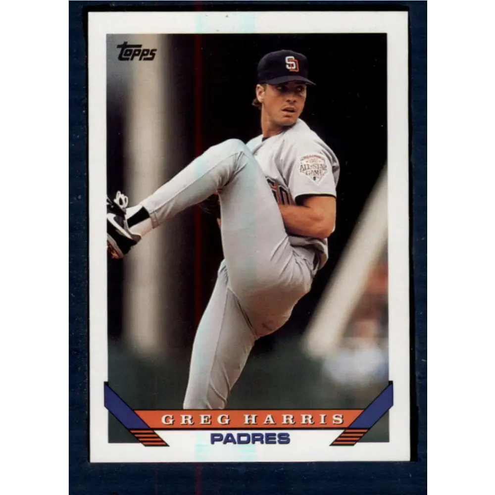 1993 Topps #436 Greg Harris NM-MT San Diego Padres Baseball Card  Image 1