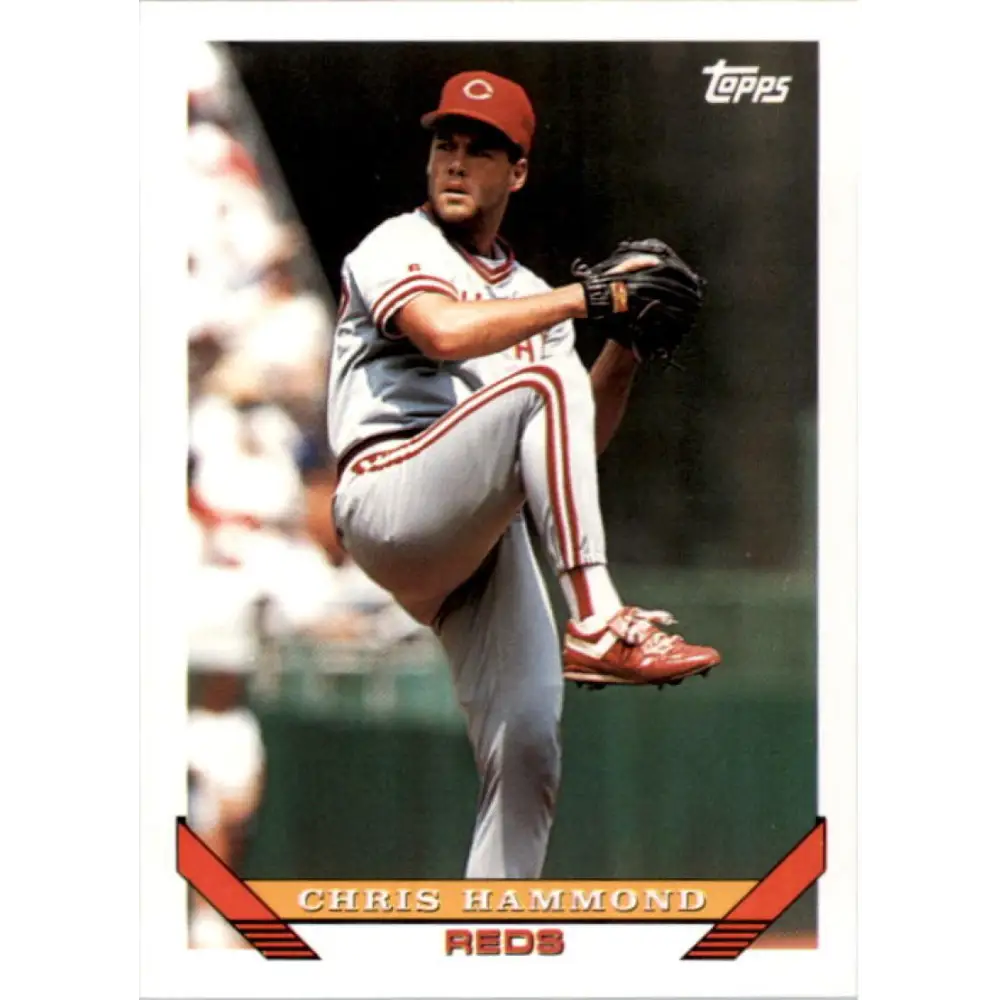 1993 Topps #437 Chris Hammond NM-MT Cincinnati Reds Baseball Card  Image 1