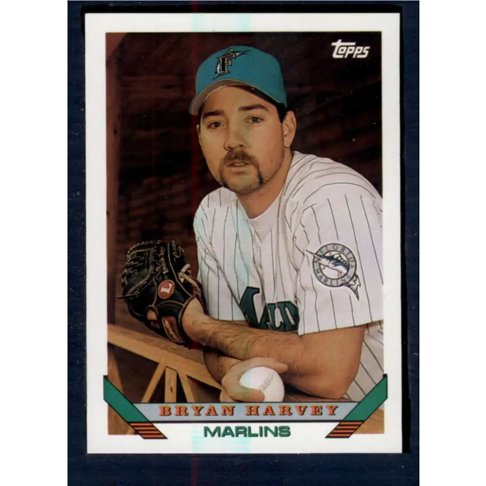 1993 Topps #439 Bryan Harvey NM-MT Florida Marlins Baseball Card  Image 1