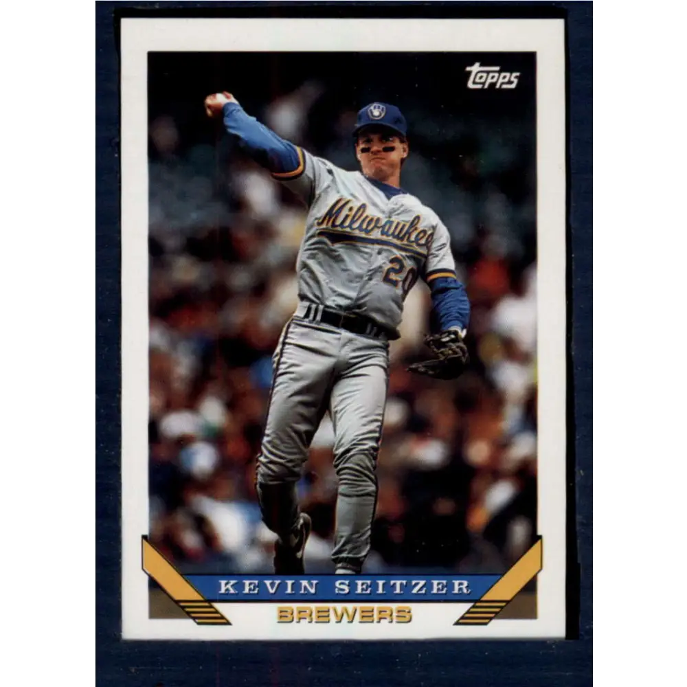 1993 Topps #44 Kevin Seitzer NM-MT Milwaukee Brewers Baseball Card  Image 1