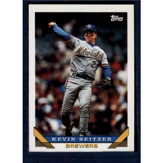 1993 Topps #44 Kevin Seitzer NM-MT Milwaukee Brewers Baseball Card  Image 1