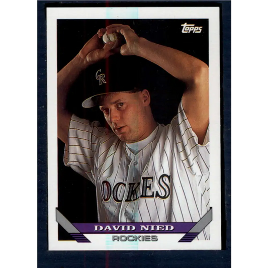 1993 Topps #444 David Nied NM-MT Colorado Rockies Baseball Card  Image 1