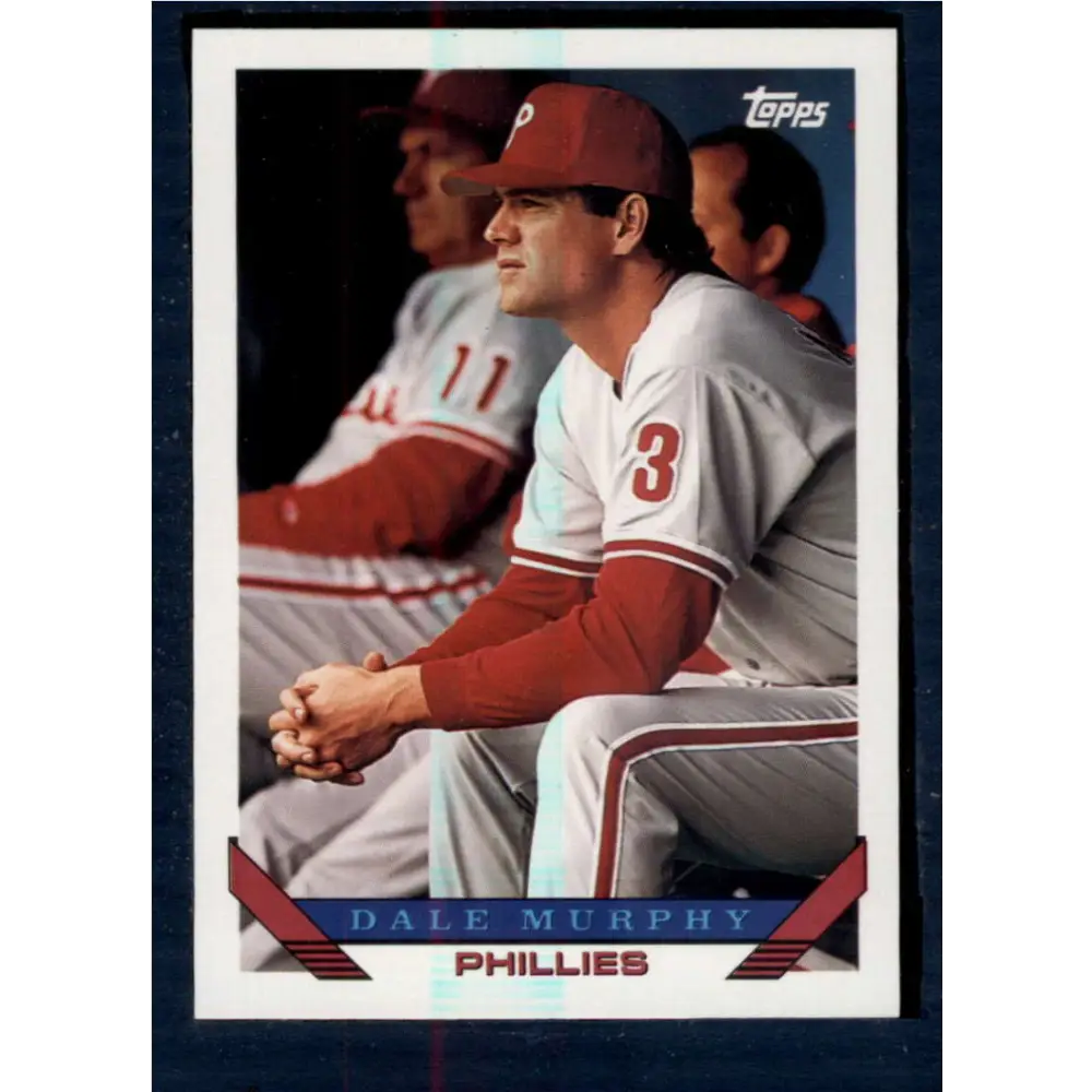 1993 Topps #445 Dale Murphy NM-MT Philadelphia Phillies Baseball Card  Image 1