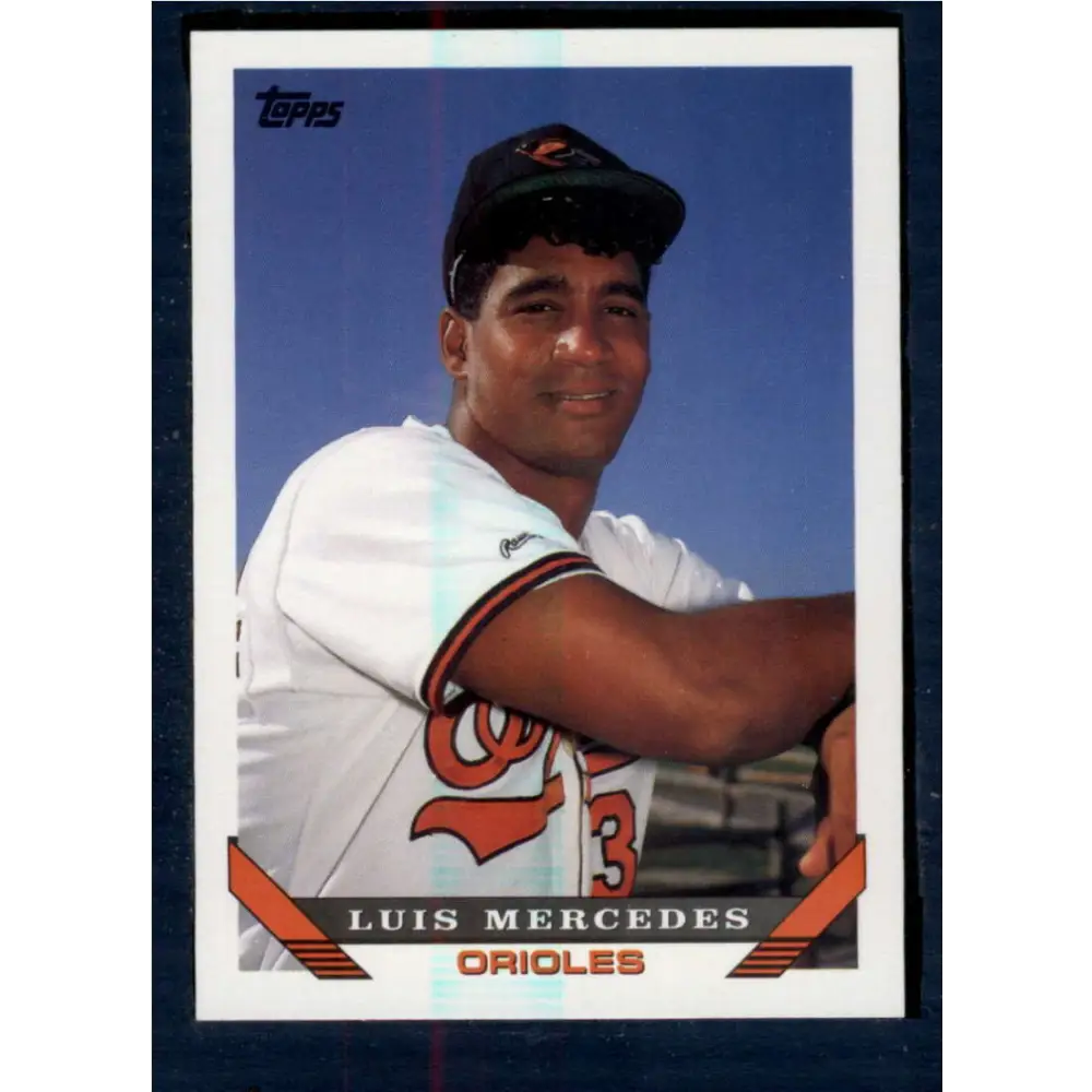 1993 Topps #446 Luis Mercedes NM-MT Baltimore Orioles Baseball Card  Image 1
