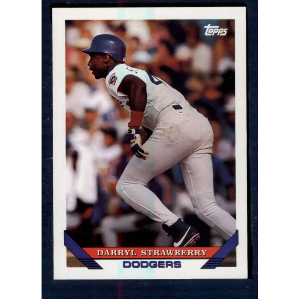 1993 Topps #450 Darryl Strawberry NM-MT Los Angeles Dodgers Baseball Card  Image 1