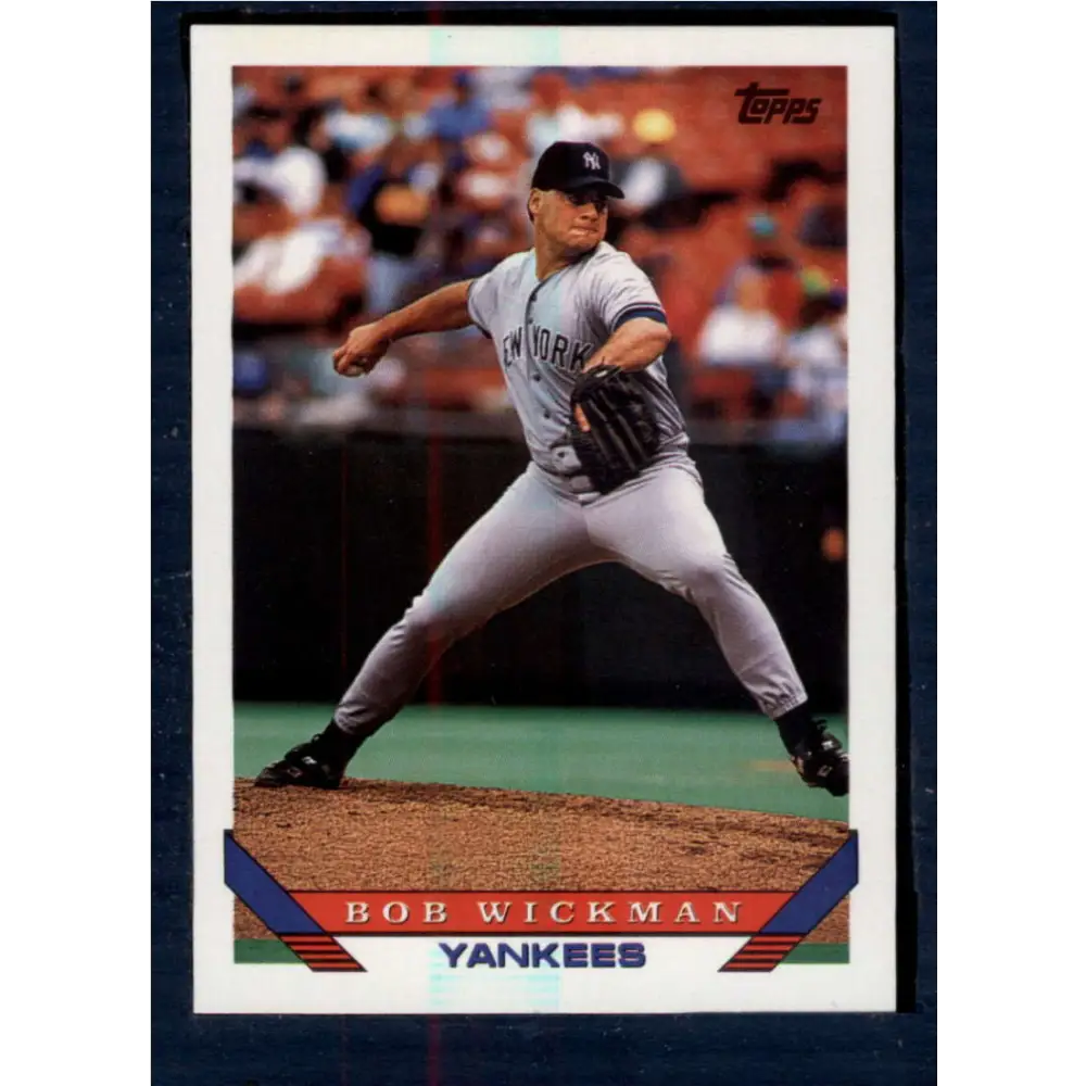 1993 Topps #452 Bob Wickman NM-MT New York Yankees Baseball Card  Image 1