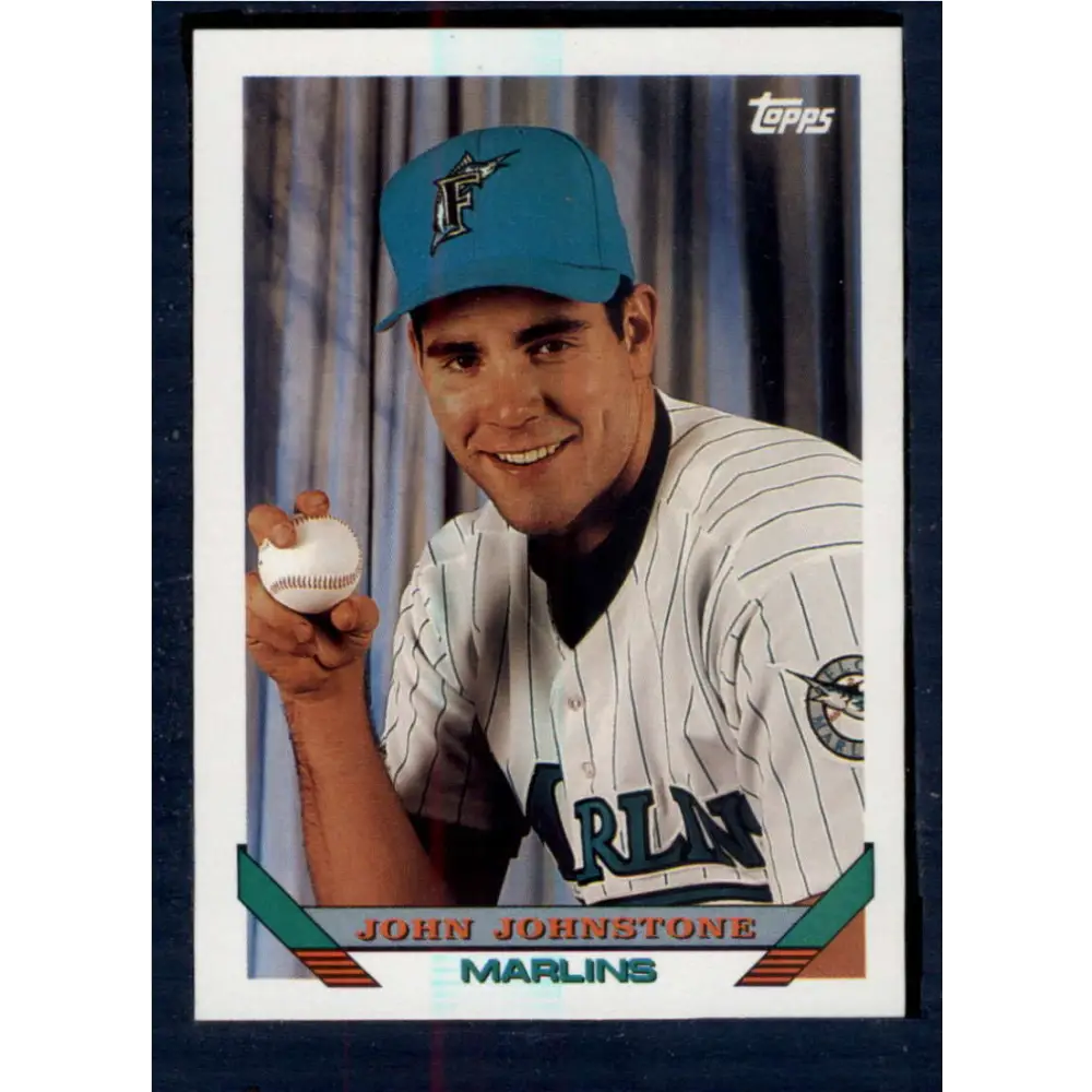 1993 Topps #454 John Johnstone NM-MT RC Rookie Florida Marlins Baseball Card  Image 1