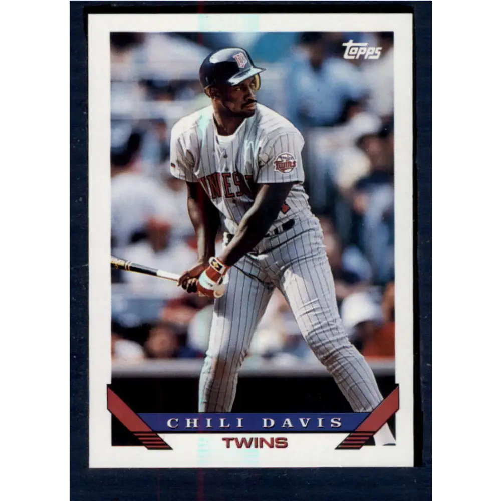 1993 Topps #455 Chili Davis NM-MT Minnesota Twins Baseball Card  Image 1
