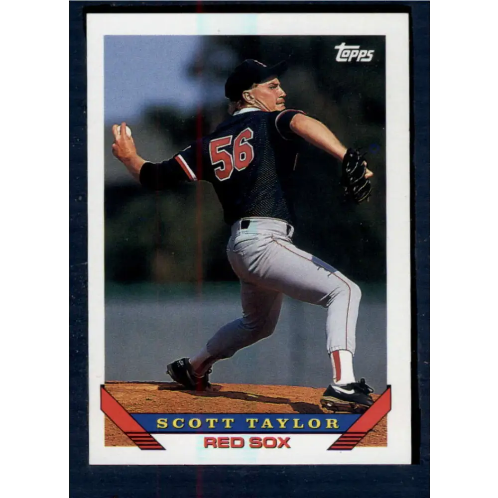 1993 Topps #456 Scott Taylor NM-MT Boston Red Sox Baseball Card  Image 1