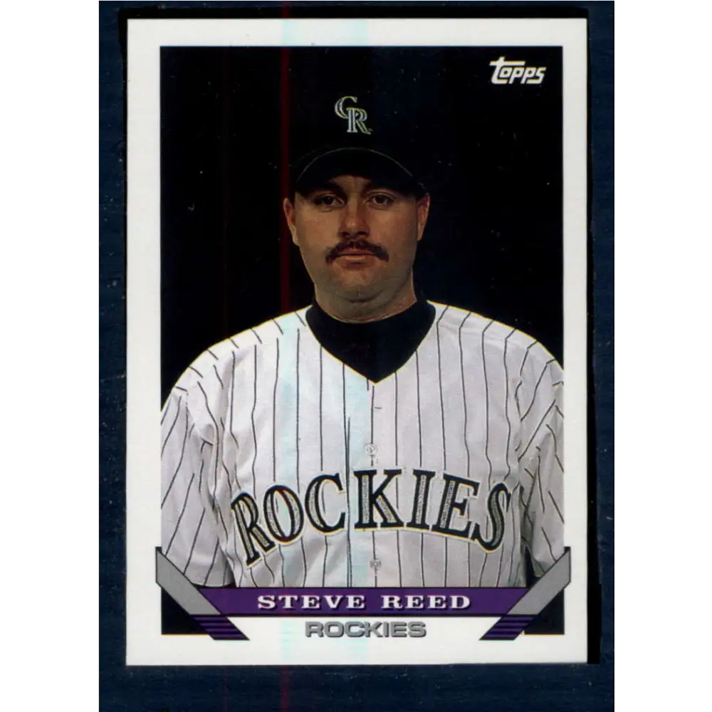 1993 Topps #461 Steve Reed NM-MT RC Rookie Colorado Rockies Baseball Card  Image 1