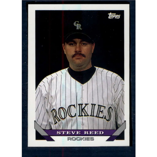 1993 Topps #461 Steve Reed NM-MT RC Rookie Colorado Rockies Baseball Card  Image 1