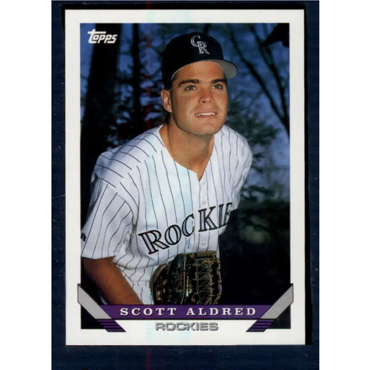 1993 Topps #463 Scott Aldred NM-MT Colorado Rockies Baseball Card  Image 1
