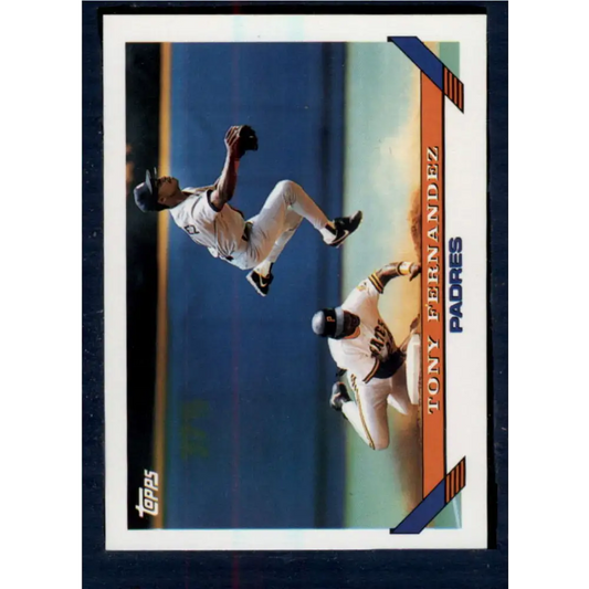 1993 Topps #465 Tony Fernandez NM-MT San Diego Padres Baseball Card  Image 1