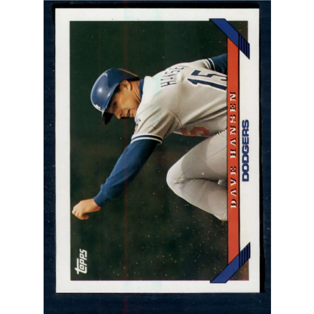 1993 Topps #469 Dave Hansen NM-MT Los Angeles Dodgers Baseball Card  Image 1