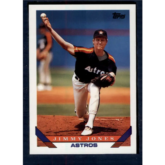 1993 Topps #477 Jimmy Jones NM-MT Houston Astros Baseball Card  Image 1